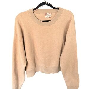 Pink Republic Beige Crew Neck Sweater